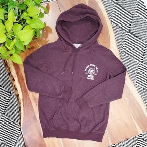 Garage Boyfriend Fit "Pacific Peak Trail" Heathered Maroon Hoodie